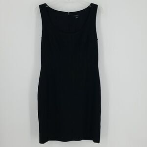 Ann Taylor High Waist Black Dress